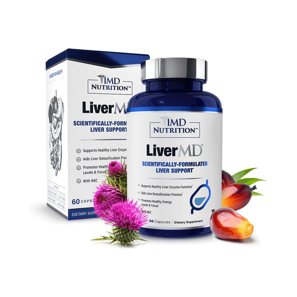 1MD Nutrition LiverMD Liver Support Supplement – 60 Capsules