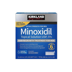 Kirkland Signature Minoxidil 5% Extra Strength Hair Regrowth Treatment for Men – 6-Month Supply