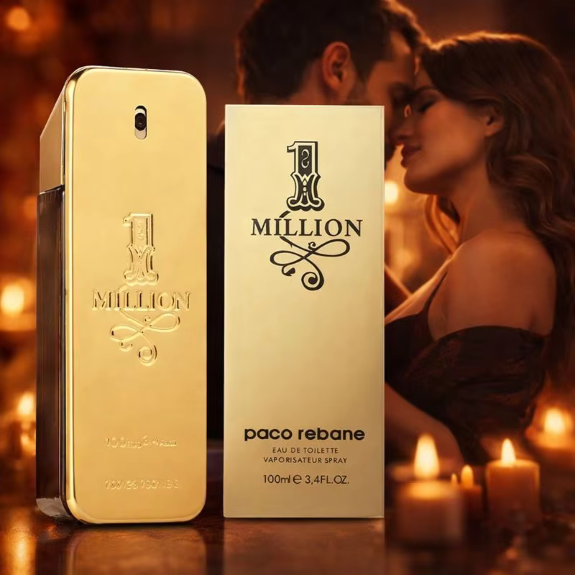 Paco Rabanne 1 Million Eau de Toilette for Men – 100 ml / 3.4 oz