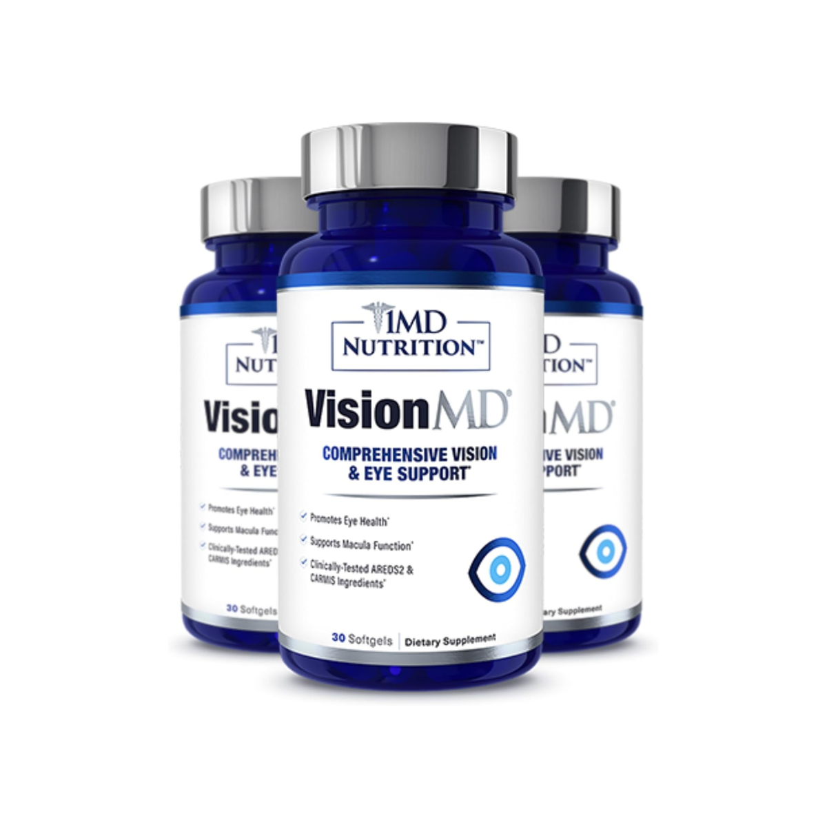 1MD Nutrition VisionMD Eye Vitamin CARMIS – 90 Softgels (3-Pack)