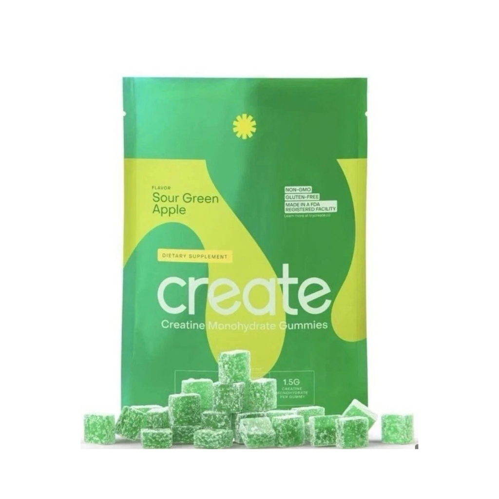 Create Creatine Monohydrate Gummies for Men & Women – 90 Count