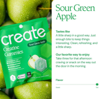 Create Creatine Monohydrate Gummies for Men & Women – 90 Count