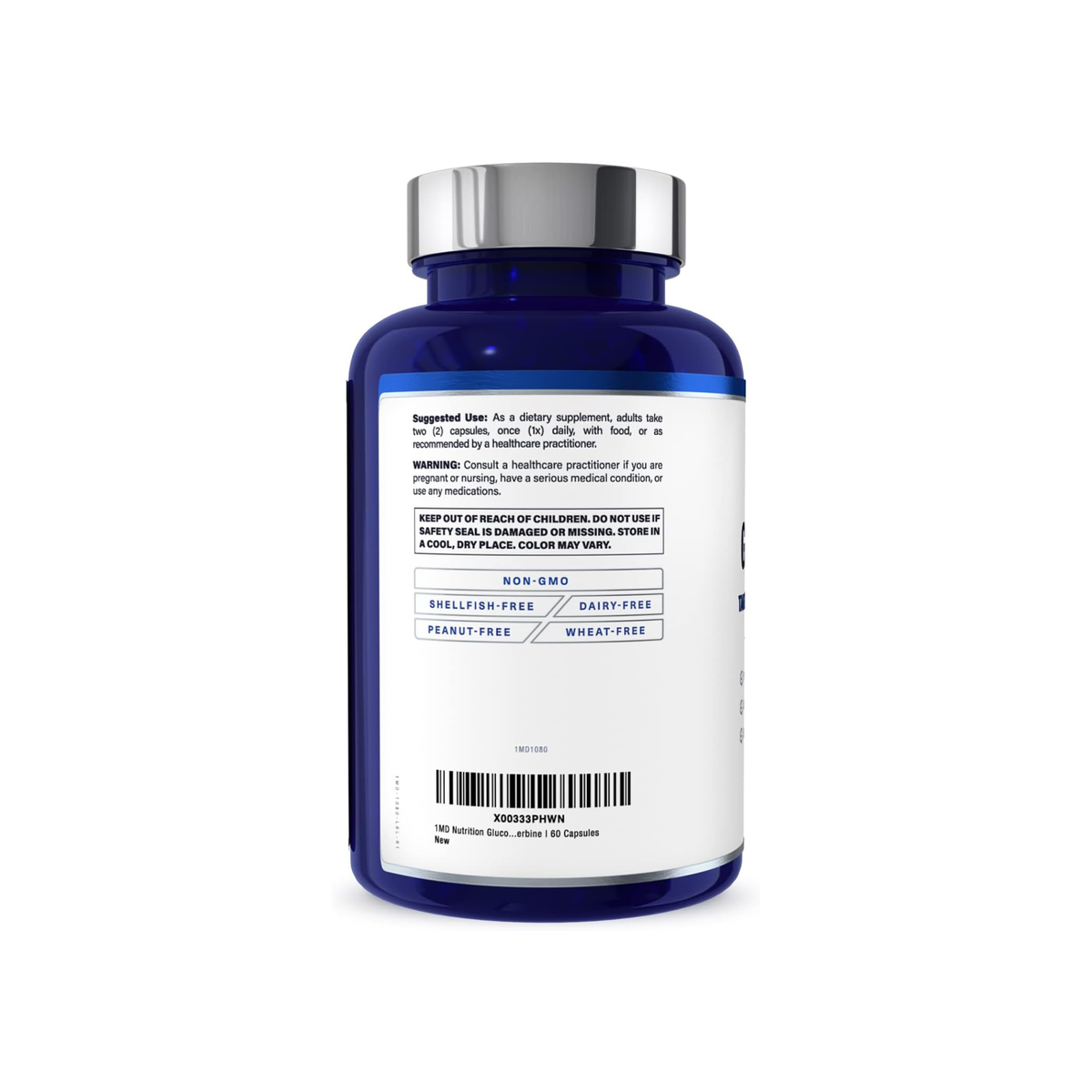 1MD Nutrition GlucoseMD Blood Sugar & Metabolic Support – 60 Capsules