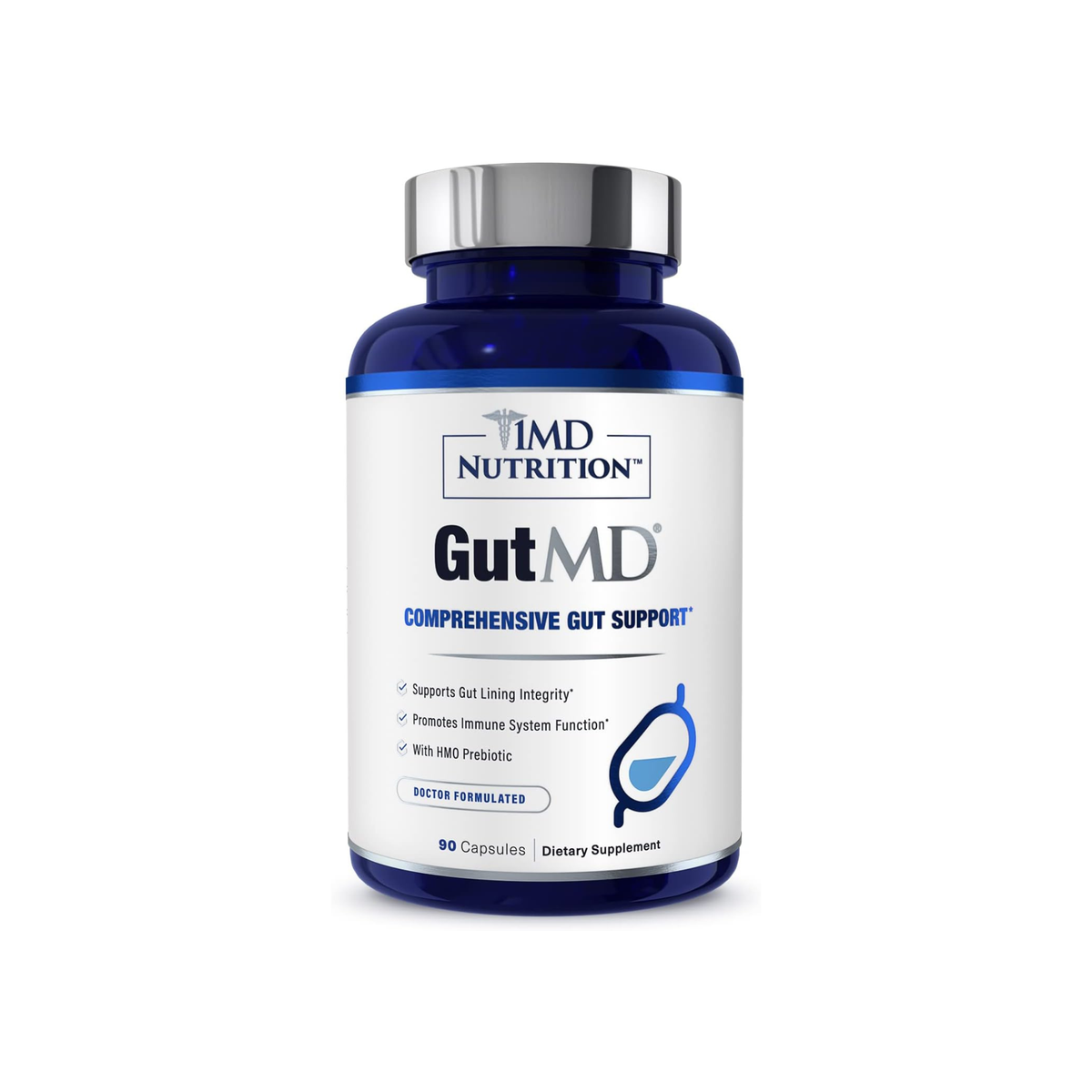 1MD Nutrition GutMD Digestive & Gut Health Support – 90 Capsules