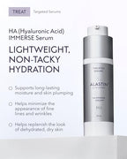 ALASTIN Skincare Hyaluronic Acid HA IMMERSE Moisturizing Face Serum (1 oz) | Restorative Serum Combats Dry, Dehydrated Skin | For Radiant, Glowing Skin