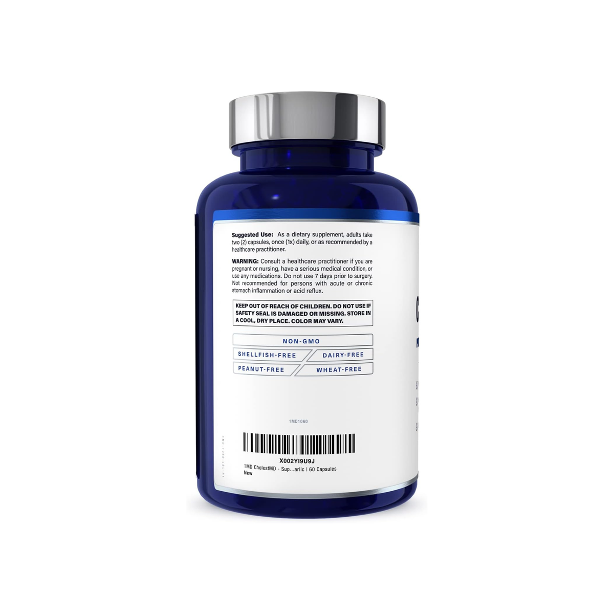 1MD Nutrition CholestMD Heart & Cholesterol Support – 180 Capsules (3-Pack)