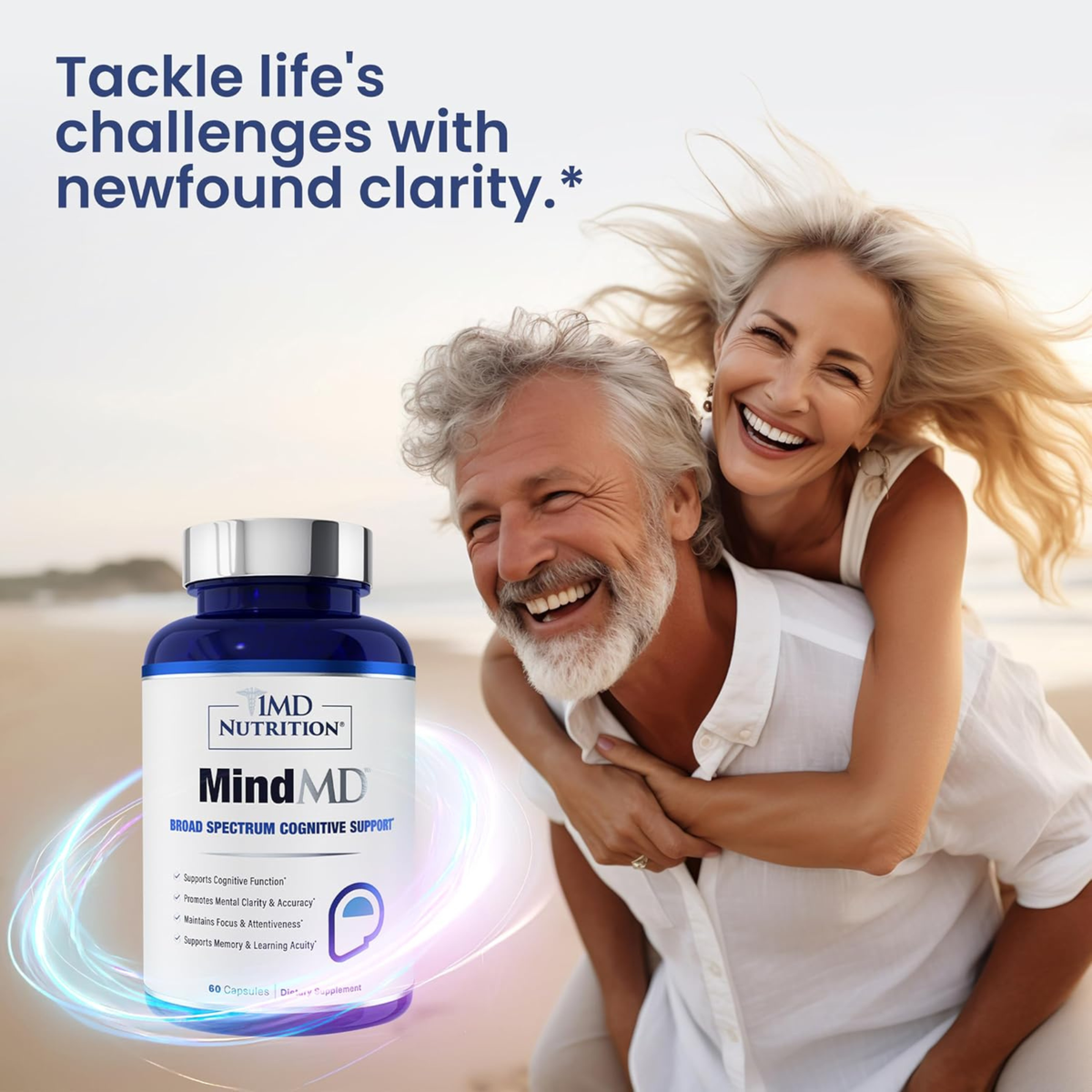 1MD Nutrition MindMD Brain Health, Memory & Focus Support – 60 Capsules