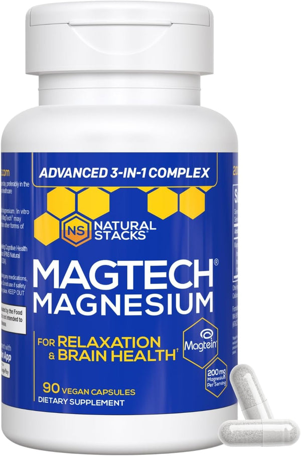 MagTech Magnesium Complex for Women & Men – 90 Capsules