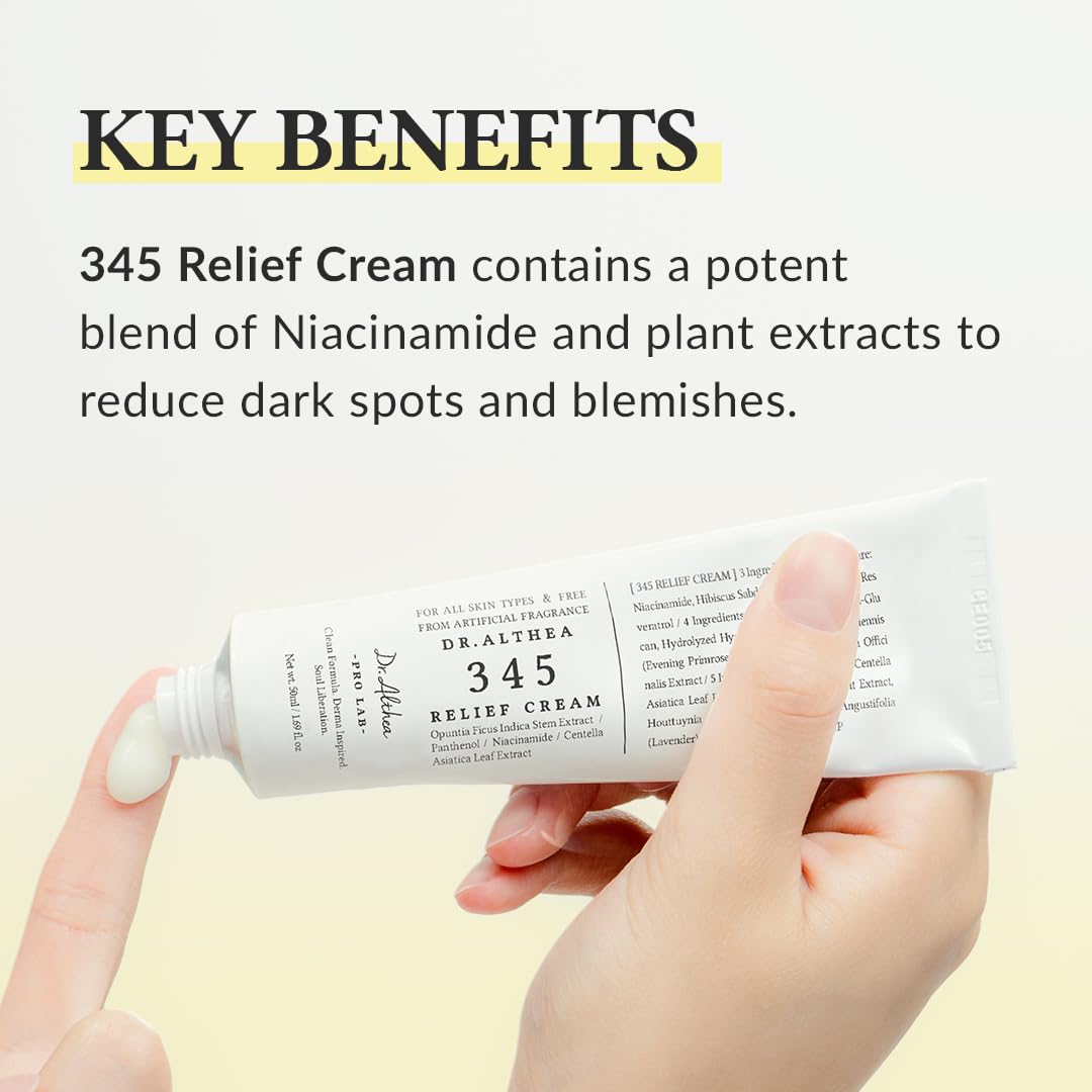 Dr.Althea 345 Relief Cream | Daily Face Moisturizer | Blemish Relief Care