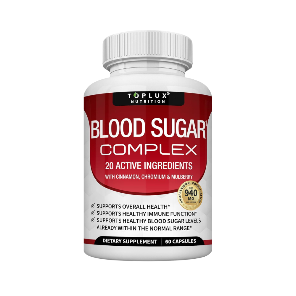 Blood Sugar Complex Supplement – Supports Healthy Blood Sugar Levels (60 Capsules)