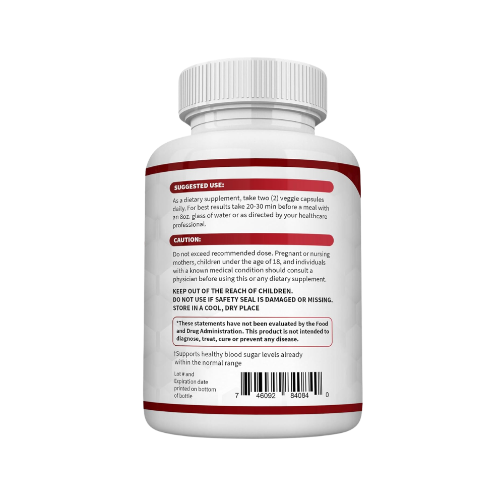 Blood Sugar Complex Supplement – Supports Healthy Blood Sugar Levels (60 Capsules)