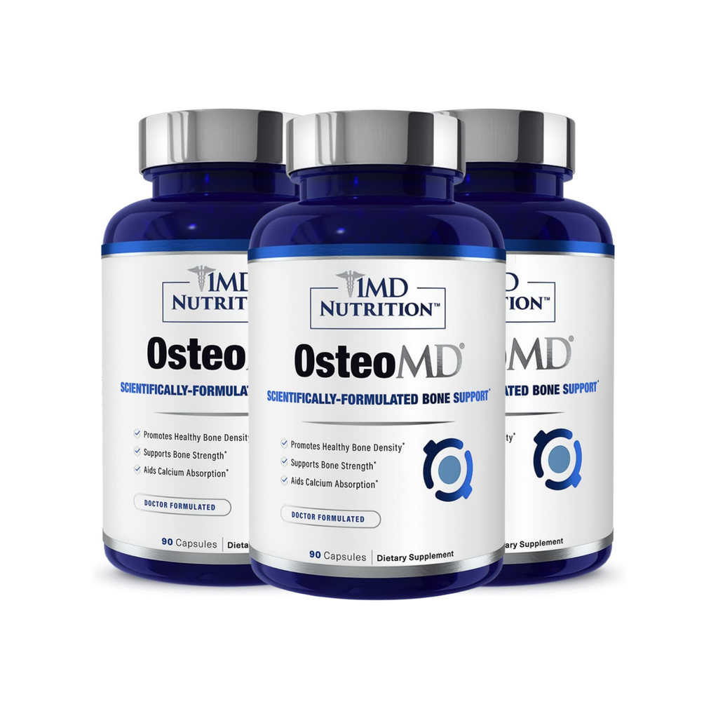 1MD Nutrition OsteoMD Comprehensive Bone Support Supplement – 90 Capsules