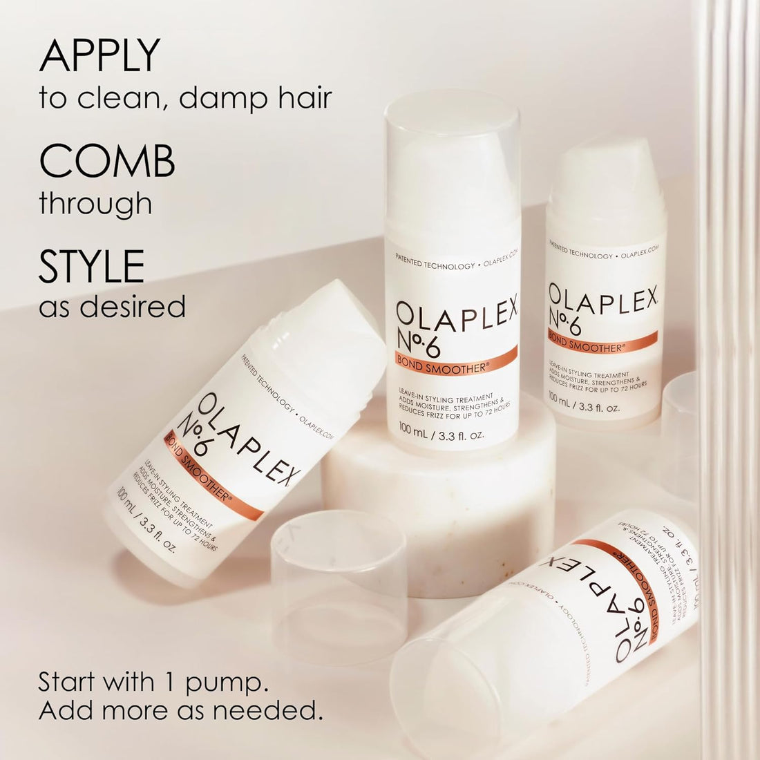 No. 6 Bond Smoother, Leave-In Styling Hair Cream Treatment | Olaplex