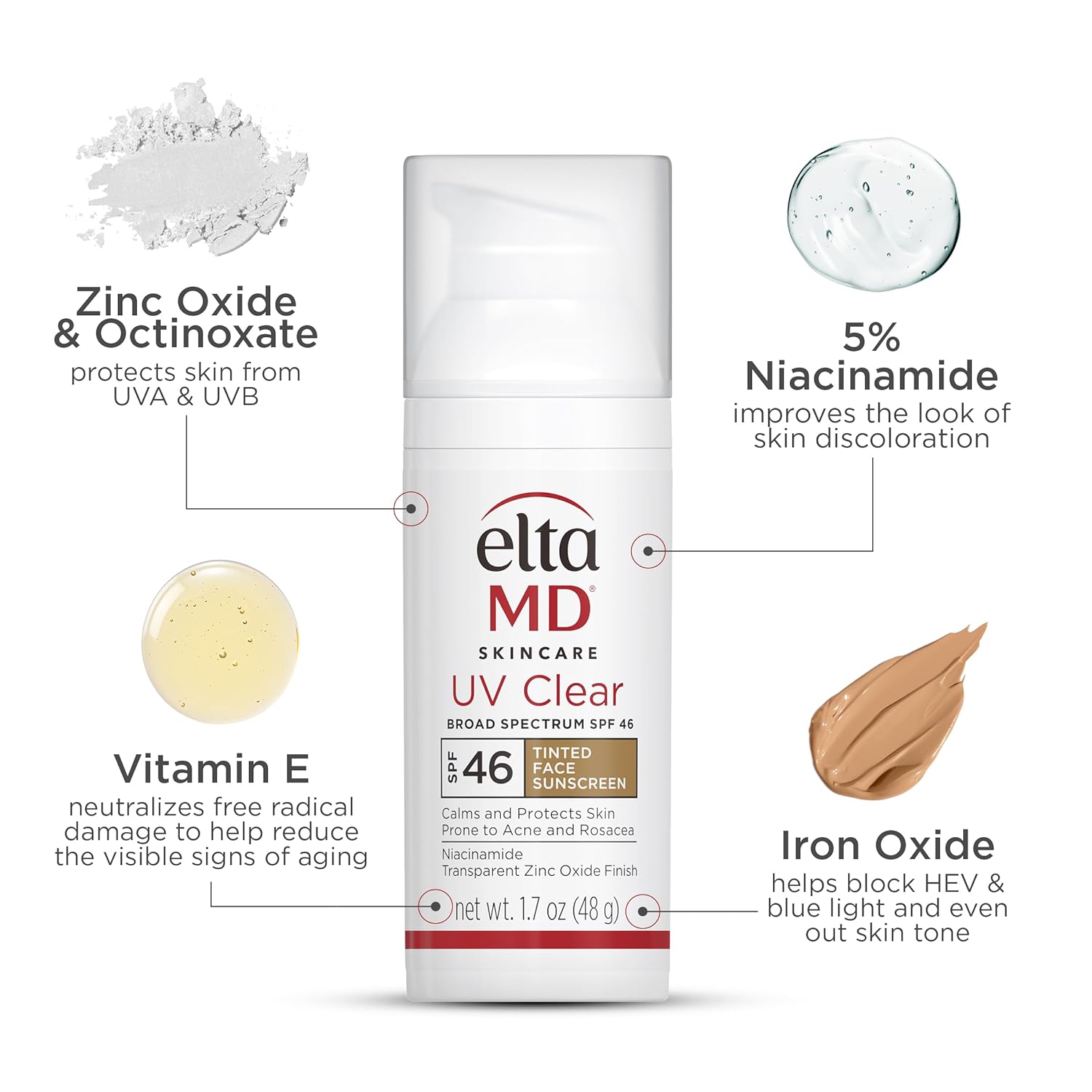EltaMD UV Clear Tinted Broad-Spectrum SPF 46