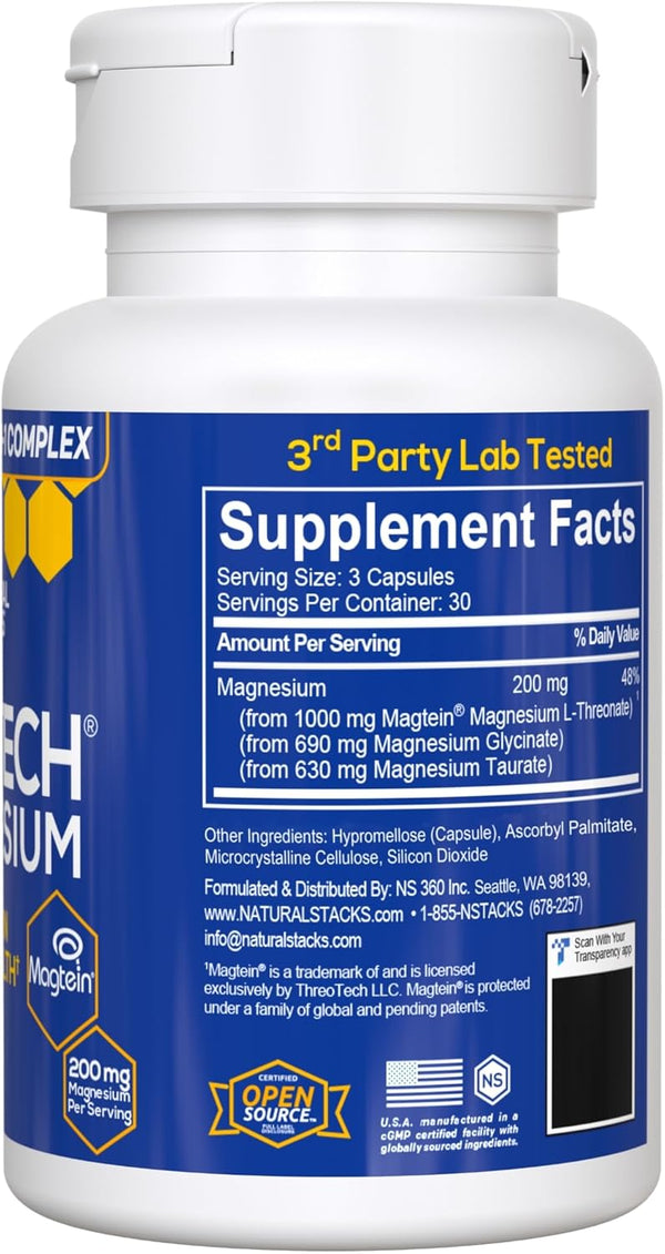 MagTech Magnesium Complex for Women & Men – 90 Capsules