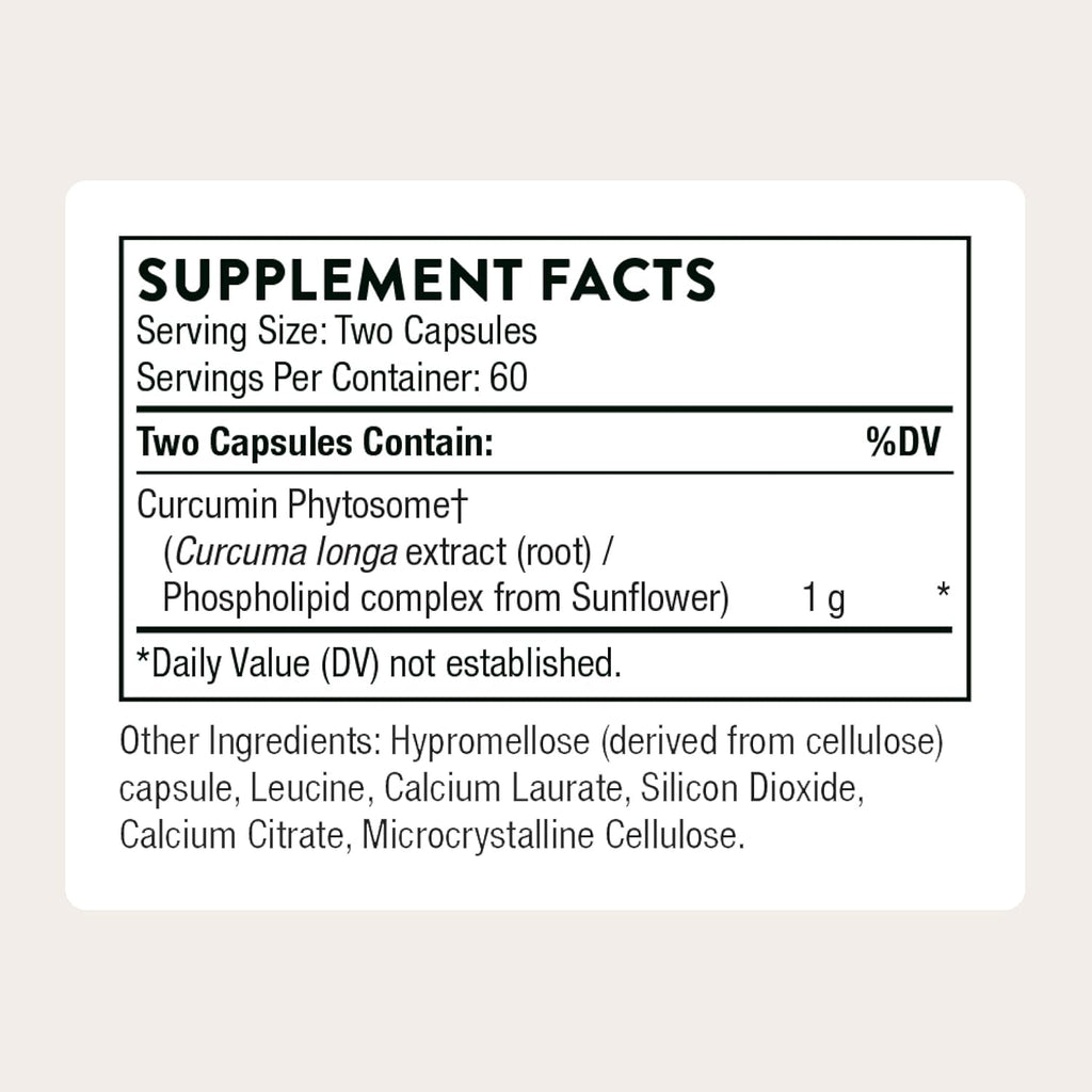 THORNE Curcumin Phytosome 1000 mg Meriva – 60 Servings