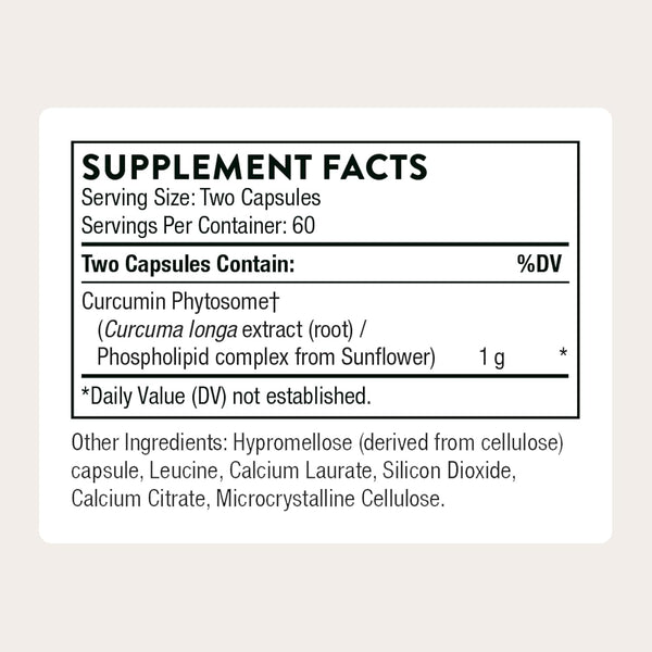 THORNE Curcumin Phytosome 1000 mg Meriva – 60 Servings
