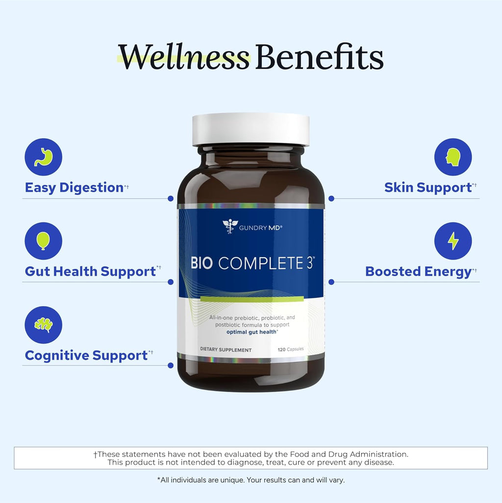 Gundry MD Bio Complete 3 Probiotic Supplement – 30 Day Supply