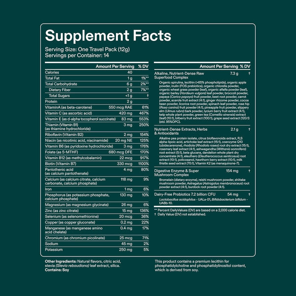 AG1 Greens Powder Supplement – Classic Formula 12.7 oz