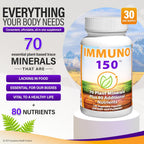 Immuno 150 Immune Support Supplement – 150 Vegetable Capsules