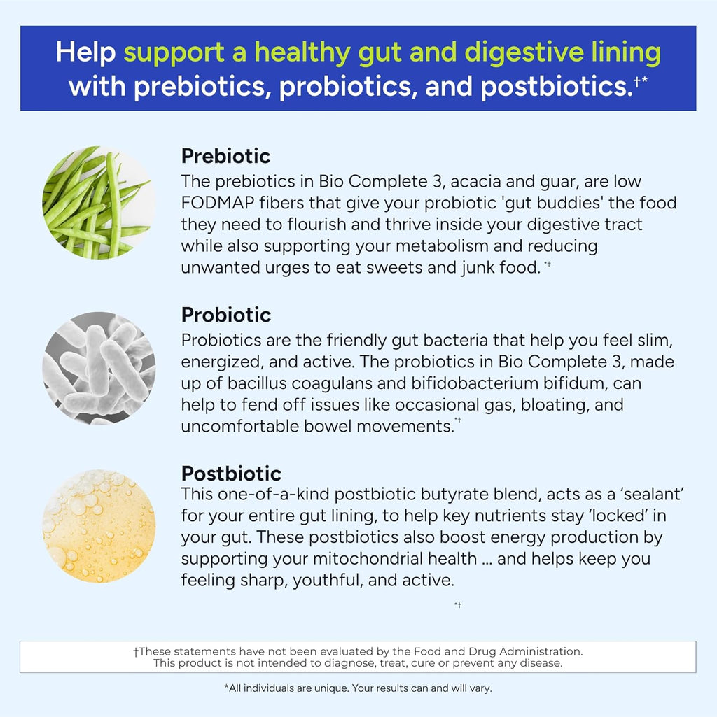 Gundry MD Bio Complete 3 Probiotic Supplement – 30 Day Supply