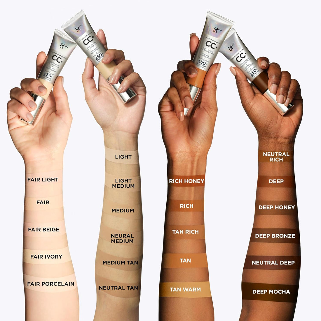 IT Cosmetics CC+ Cream Full-Coverage Foundation with SPF 50+