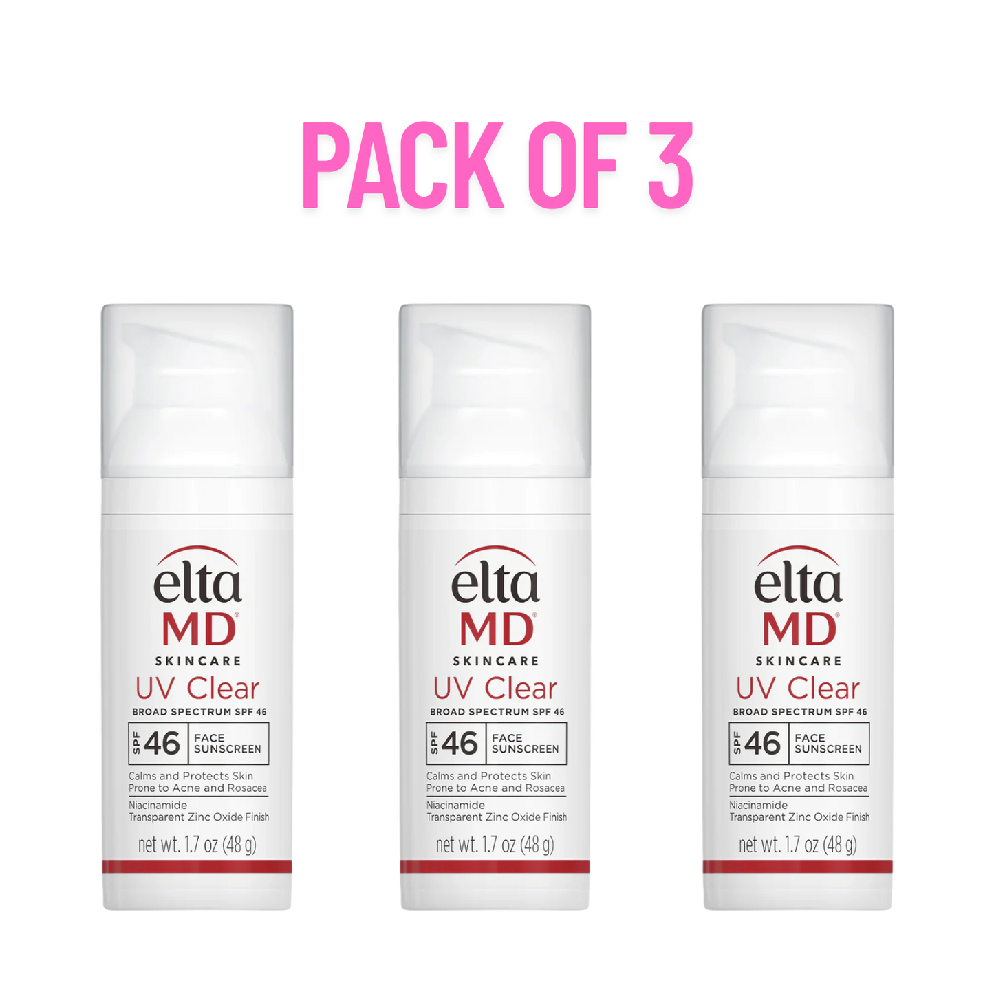 EltaMD UV Clear Face Sunscreen SPF 46, Oil-Free Sunscreen with Zinc Oxide, Dermatologist Recommended