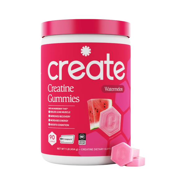 Create Creatine Monohydrate Gummies for Men & Women – 90 Count
