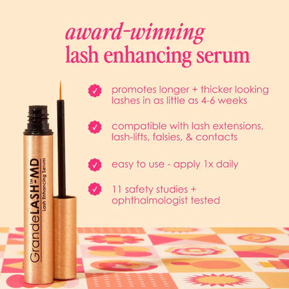 GrandeLASH-MD Lash Enhancing Serum 4ml – Eyelash Growth & Lengthening Treatment